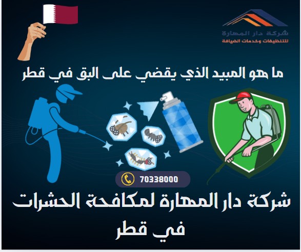 ما هو المبيد الذي يقضي على البق في قطر؟