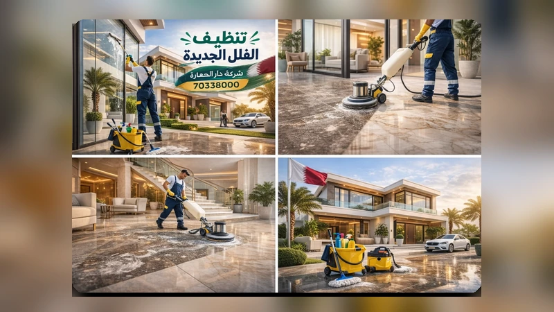 تنظيف الفلل بعد التشطيب قطر