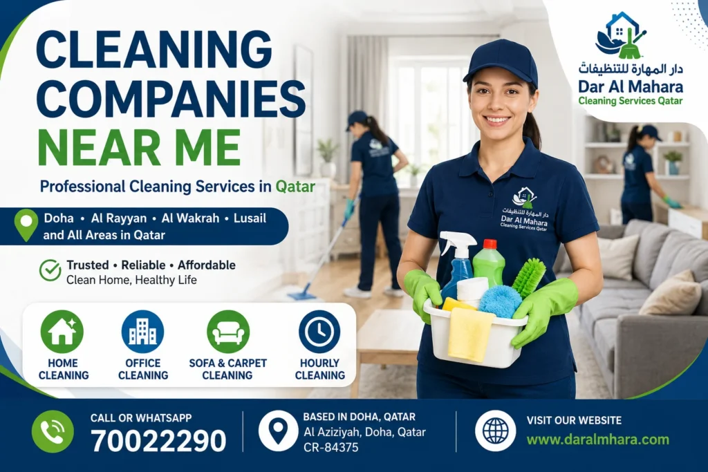 70022290|Cleaning Companies Near Me in Qatar | Dar Al Mahara Cleaning Services Qatar