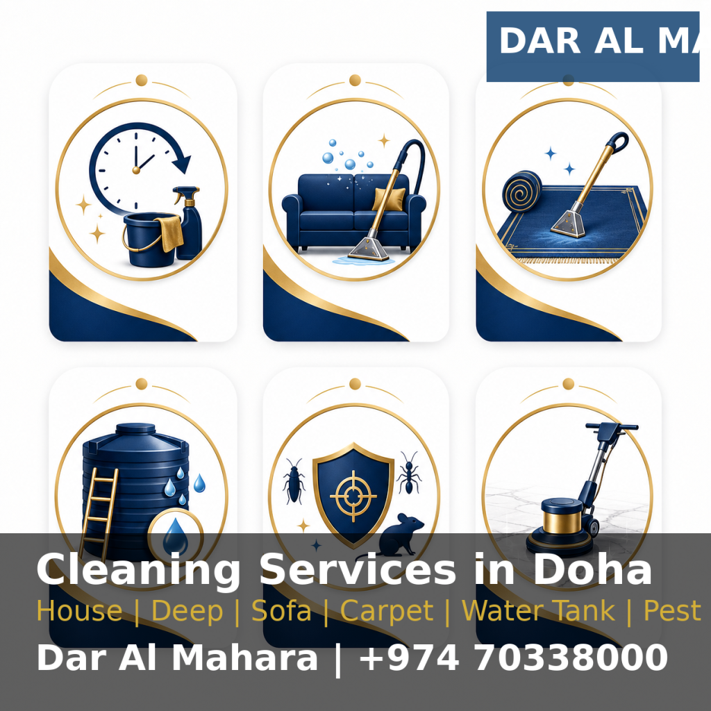 Cleaning service prices in Doha by Dar Al Mahara Cleaning Services Qatar