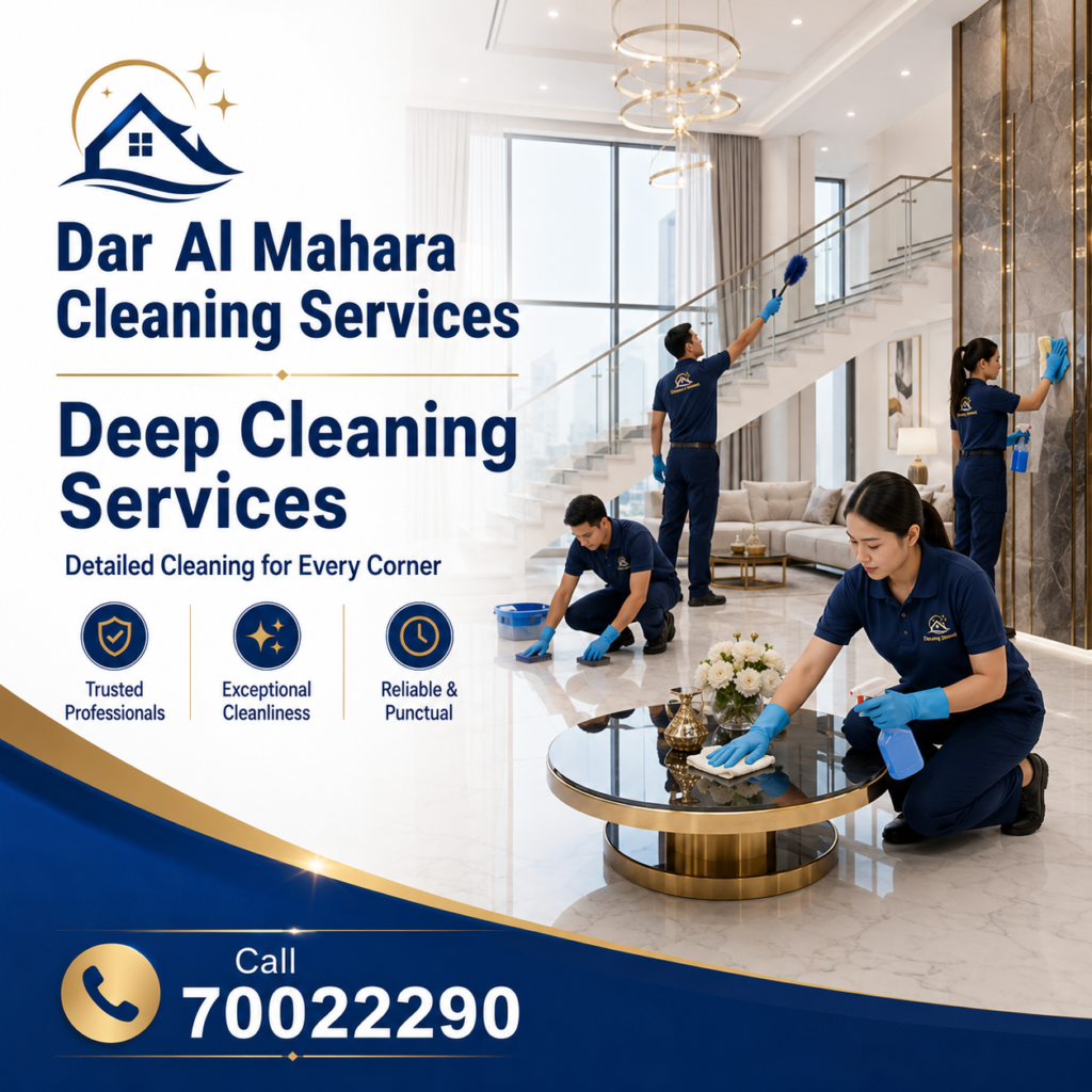 Deep cleaning services for kitchens bathrooms and homes in Qatar