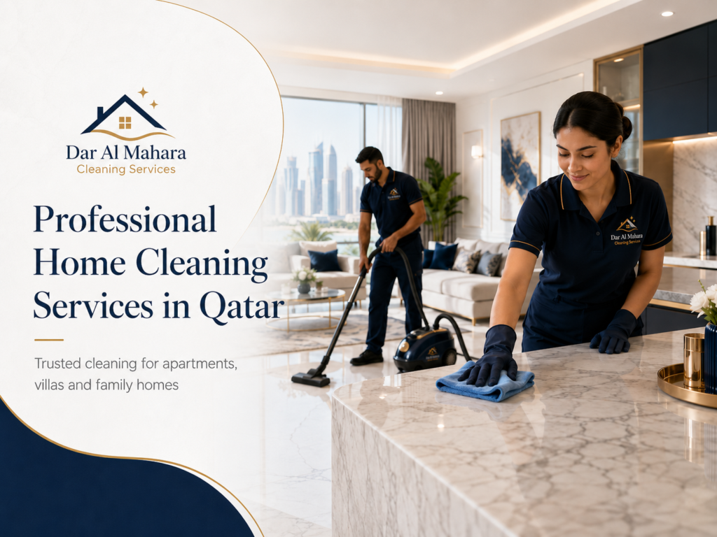 Professional house cleaning services for apartments and villas in Qatar